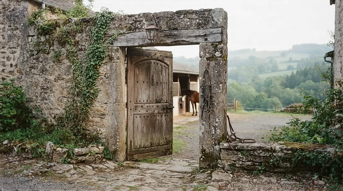 Entrée du Centre équestre du Treuil, centre équestre à Saint-Hilaire-Bonneval